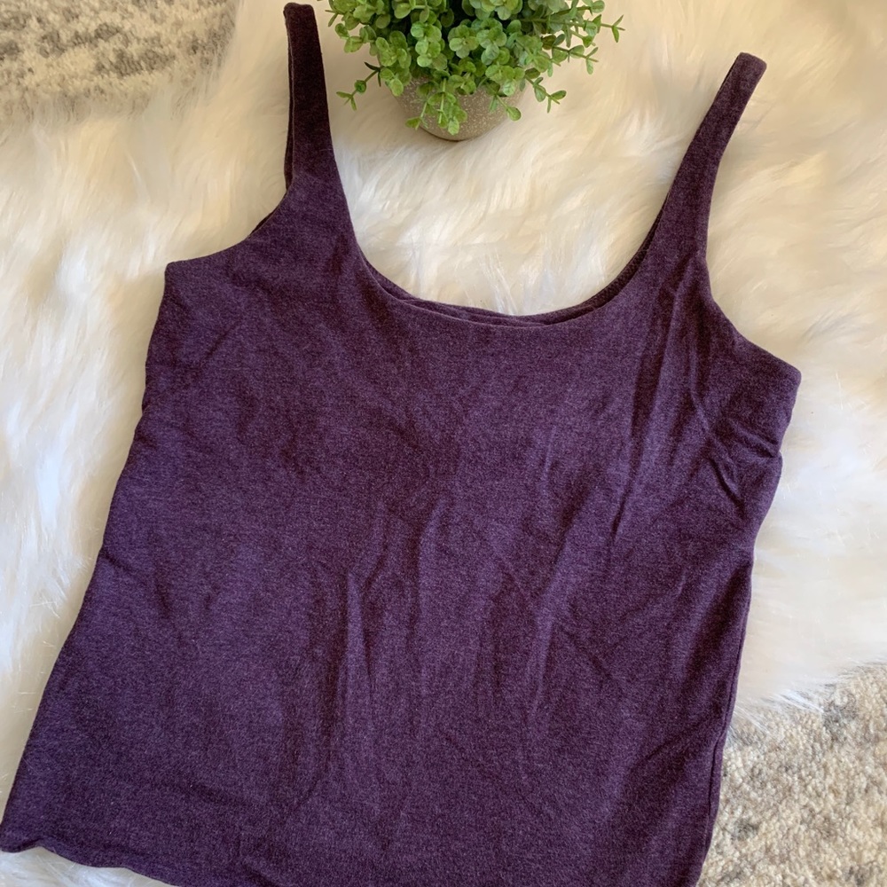 Victorias Secret Purple Cropped Tank Top Size M